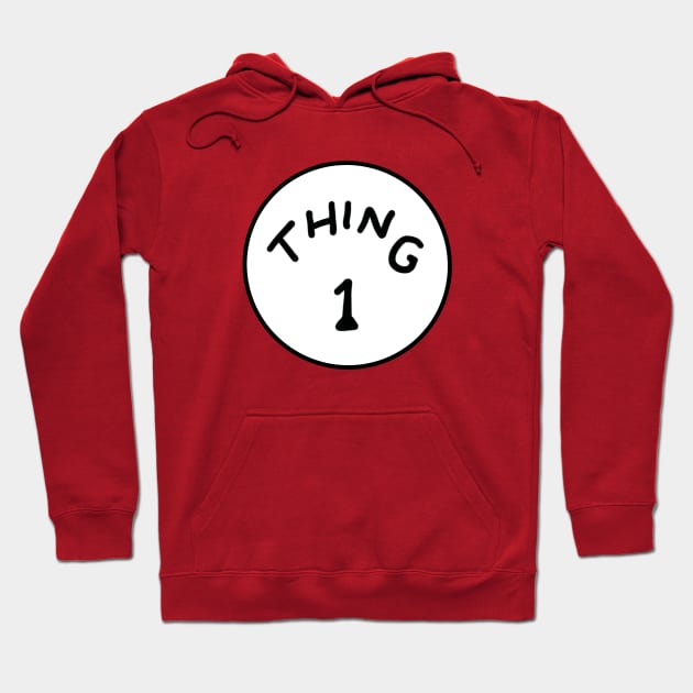 Thing 1 siblings couple matching Hoodie by Bookishandgeeky